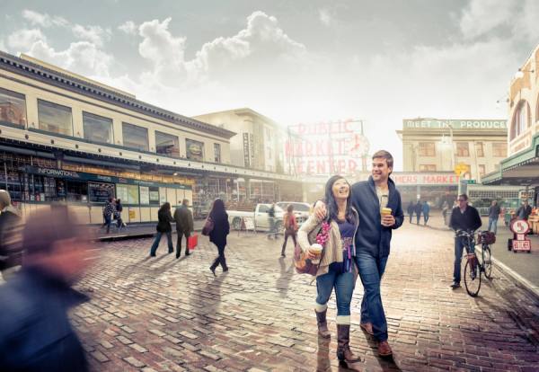 Photograph Nick Hall Pike Place Market on One Eyeland