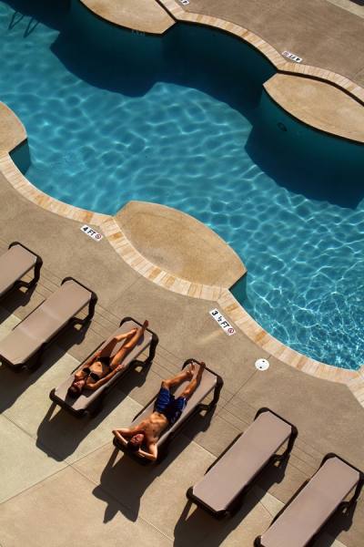 Photograph Chip Henderson Poolside Tanning on One Eyeland