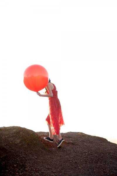 Photograph Thayer Gowdy Red Balloon on One Eyeland