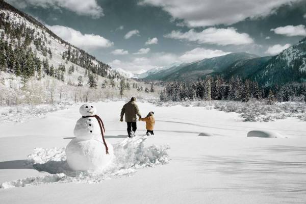 Photograph Brian Bailey Ritz Carlton Snowman on One Eyeland