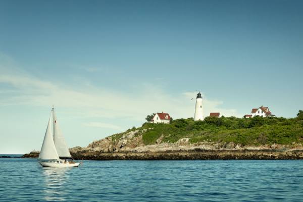 Photograph Eric Prine Sailboat By Island on One Eyeland