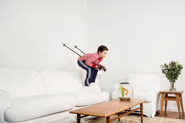Photograph Tony Gale Skier on One Eyeland
