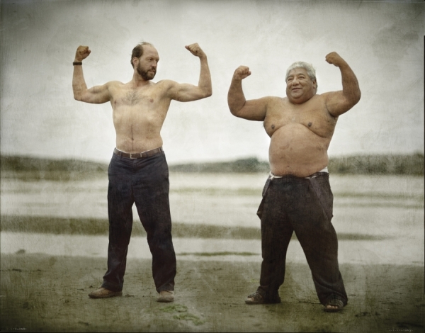 Photograph Jim Erickson Strongmen on One Eyeland