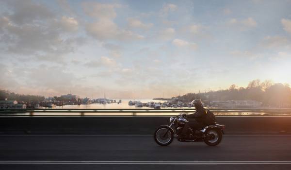 Photograph Sergei Tatarskikh Sunset Bike on One Eyeland