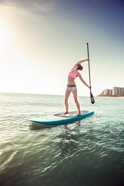 Photograph George Kamper Yoga On Paddleboard on One Eyeland