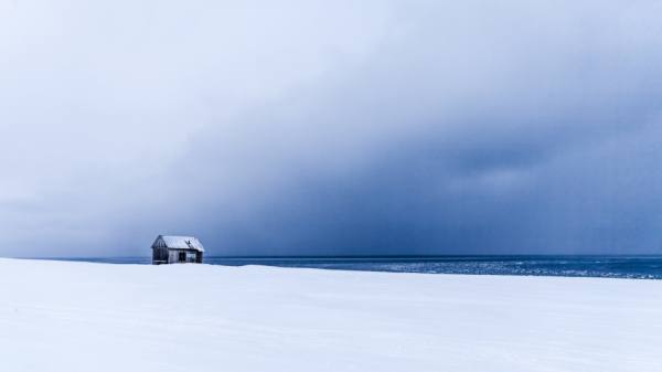 Photograph Aasmund Kvarnstrom Hunting Cabin on One Eyeland