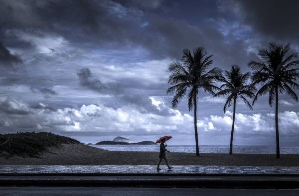 Photograph Richard Romero Rainy Day At Ipanema on One Eyeland