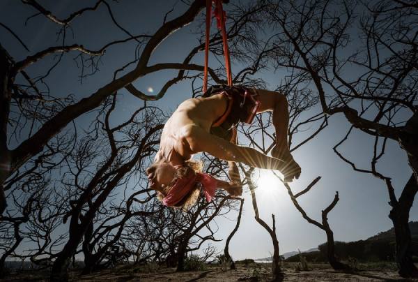 Photograph Ben Welsh Aero Yoga on One Eyeland