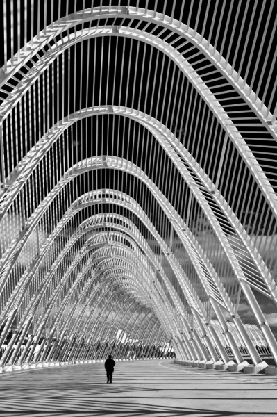 Photograph Eugenia Kyriakopoulou Alone Inside The Structure on One Eyeland