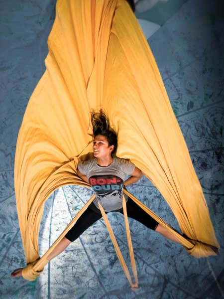 Photograph Kevin Steele An Aerialist on One Eyeland