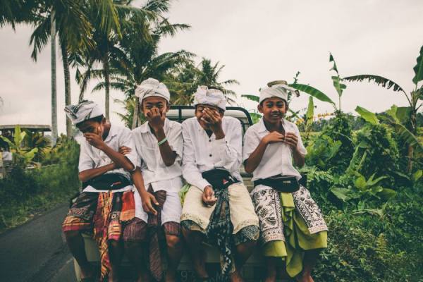 Photograph Chris Sembrot Bali Boys on One Eyeland