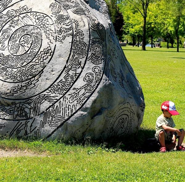 Photograph Ronnie Caplan Big Boulder on One Eyeland