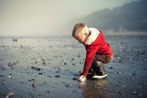 Photograph Andy Mahr Boy At Beach on One Eyeland