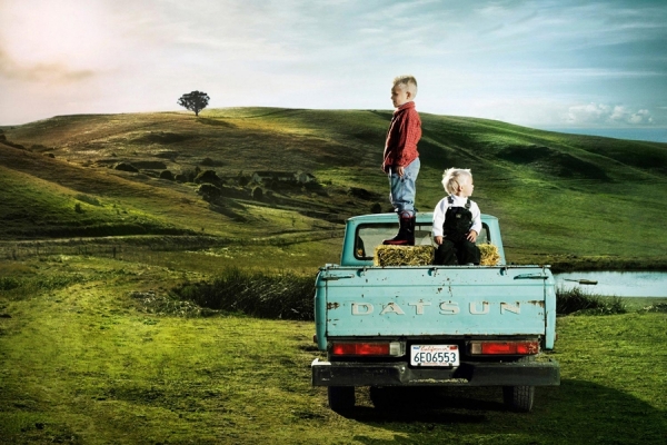 Photograph Jim Hughes Boys In Truck on One Eyeland