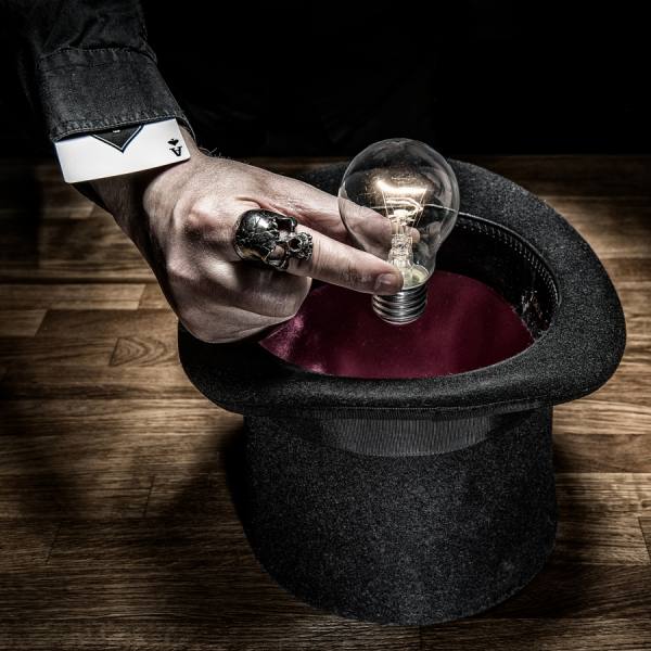 Photograph Petri Damsten Bulb Illusion on One Eyeland