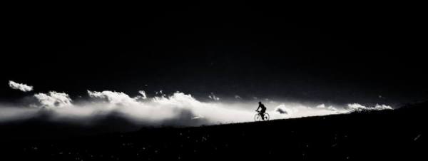 Photograph Teruo Araya Cycling on One Eyeland