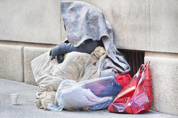 Photograph Mitchell Funk Homeless on One Eyeland