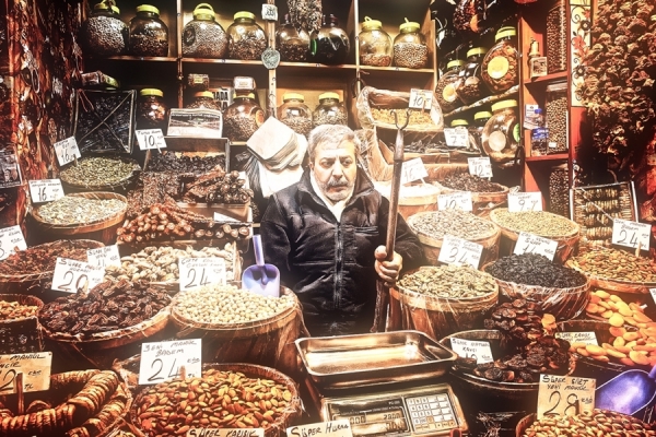Photograph Vasily Ovchinnikov Istanbul Vendor on One Eyeland
