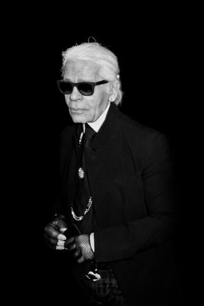 Photograph Christopher Adach Karl Lagerfeld on One Eyeland