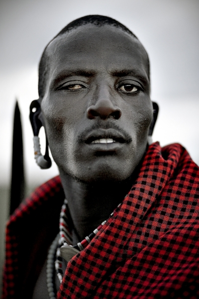 Photograph Andy Mahr Masai Portrait on One Eyeland