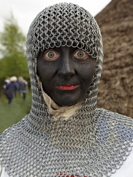 Photograph Roger Cracknell Medieval Warrior Wickerman Festival Uk on One Eyeland