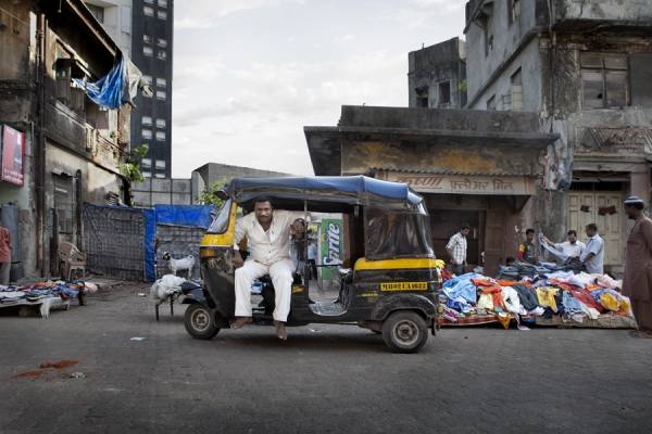 Photograph Markku Lahdesmaki Mumbai Taxi Company Number 25 on One Eyeland