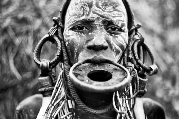 Photograph Ben Mcrae Mursi Woman on One Eyeland