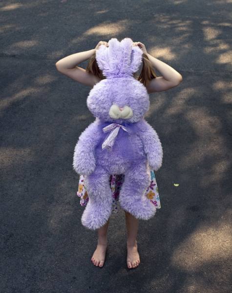 Photograph William Huber Purple Bunny on One Eyeland