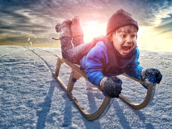 Photograph Adrian Sommeling Snowfun on One Eyeland