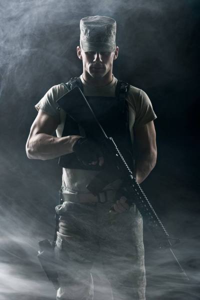 Photograph Braxton Wilhelmsen Soldier on One Eyeland