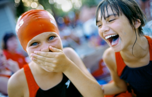 Photograph Charles Harris Swim Team on One Eyeland