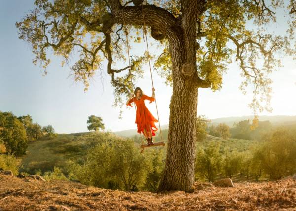 Photograph Caterina Bernardi Woman On Swing on One Eyeland