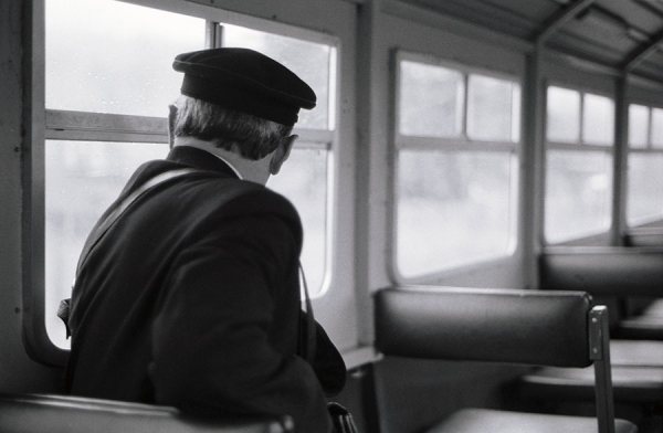 Photograph Jackie Weisberg Train Conductor on One Eyeland