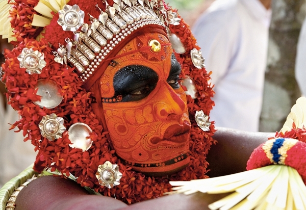 Photograph Roger Cracknell Face Painted God At A Theyyam Festival India on One Eyeland