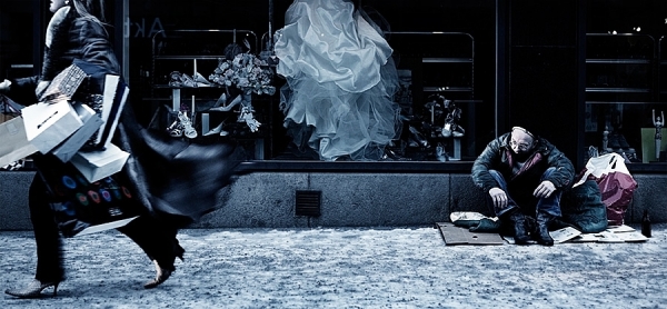 Photograph Elina Moriya Homeless - Are They Really So Far on One Eyeland