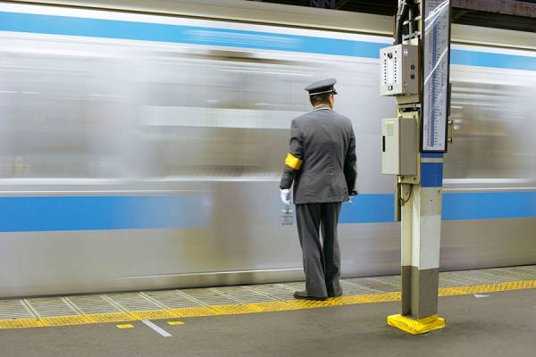 Photograph Patrick Curtet Tokyo Train on One Eyeland