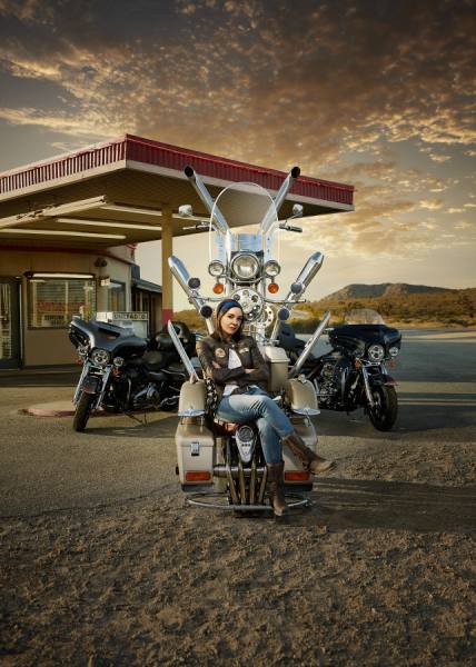 Photograph Dana Neibert Progressive Insurance Touring on One Eyeland