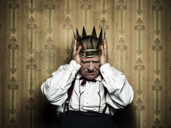 Photograph Egon Gade Actor Henning Jensen on One Eyeland