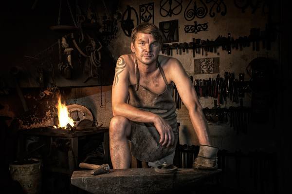 Photograph Dusan Holovej Blacksmith on One Eyeland