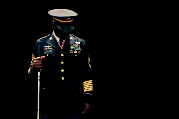 Photograph Christopher Wilson Blinded Soldier on One Eyeland