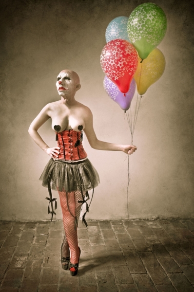 Photograph Dennis Ziliotto Charlie Clown on One Eyeland