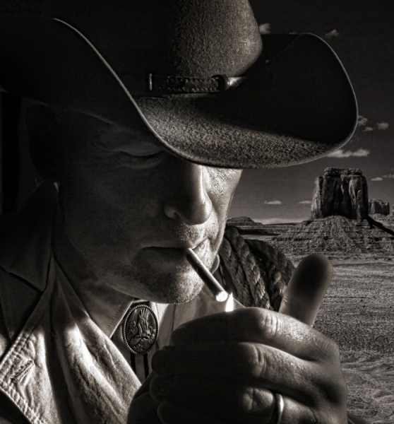 Photograph Jim Gallop Cowboy Bob on One Eyeland