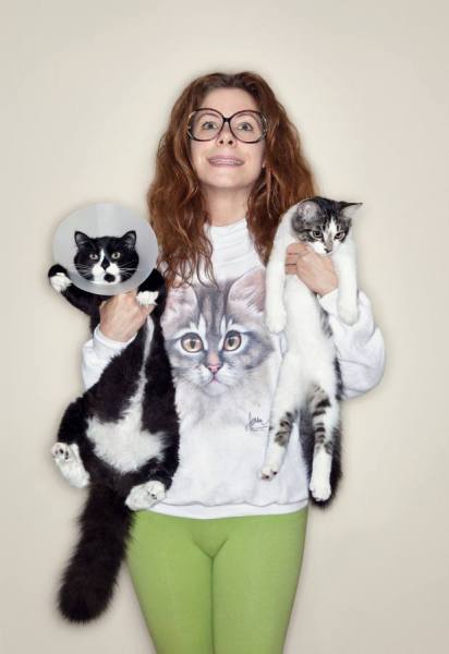Photograph Rebecca Handler Crazy Cat Lady on One Eyeland