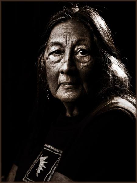 Photograph Wick Beavers Francesca Apache Elder on One Eyeland