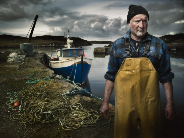 Photograph Julian Calverley Harris Fisherman on One Eyeland
