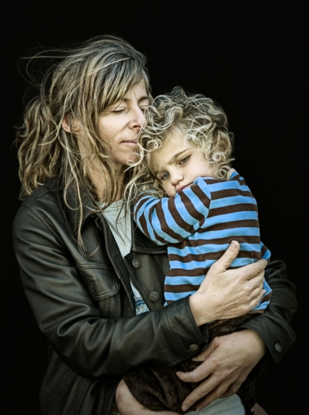 Photograph Jim Hughes Hayes Valley Woman And Child on One Eyeland