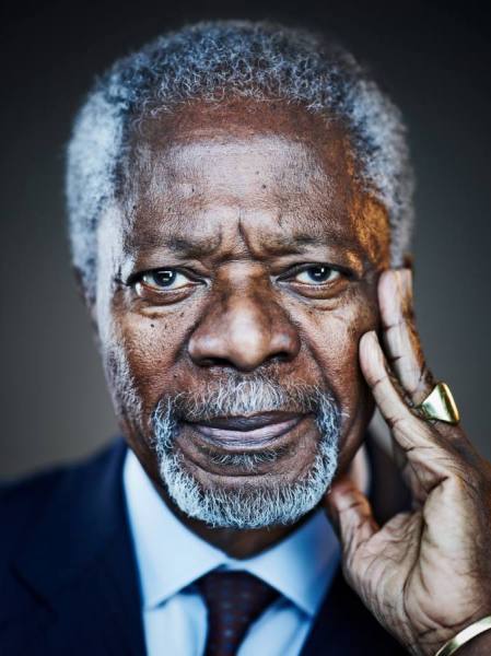 Photograph Robert Wilson Kofi Annan on One Eyeland