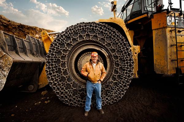 Photograph Robb Scharetg Loader Wheel on One Eyeland