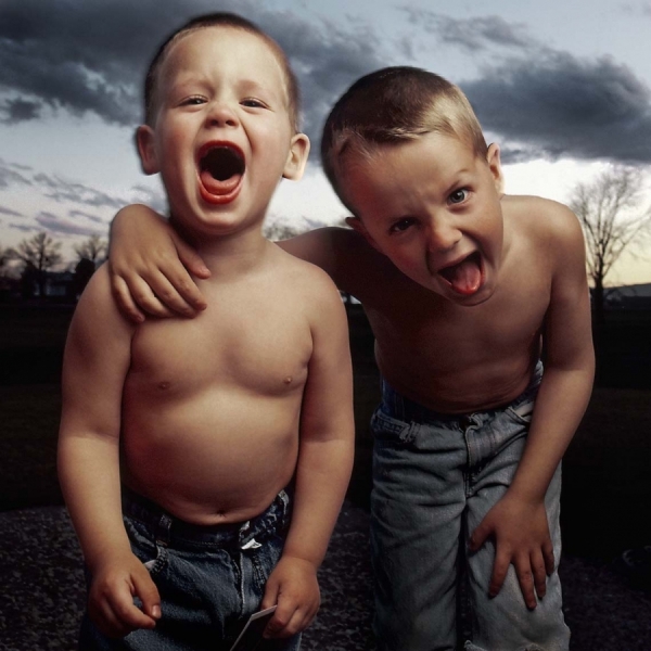 Photograph Andy Goodwin My Boys Screaming on One Eyeland
