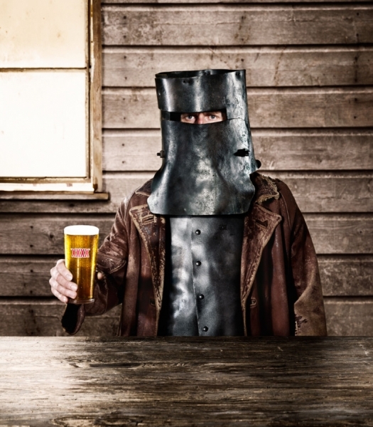 Photograph Simon Stock Ned Kelly Castlemain Xxxx on One Eyeland